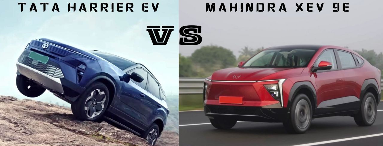 Tata Harrier EV vs Mahindra new XUV 9e Tata Harrier EV vs Mahindra XEV 9e