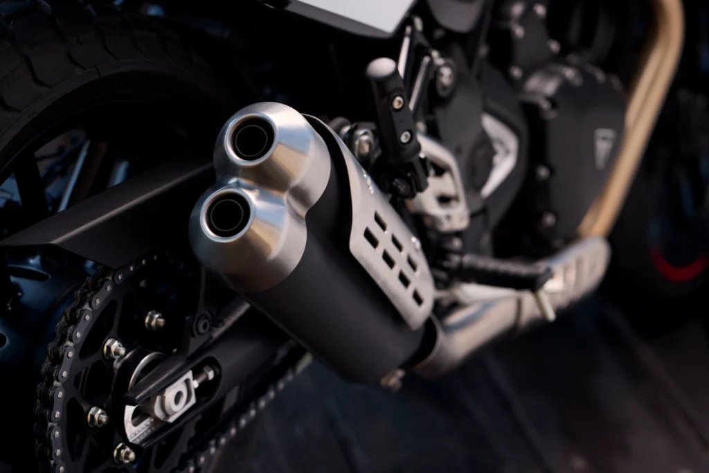 Triumph silencer